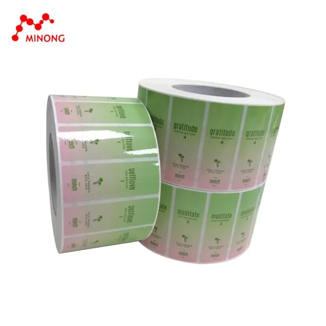 Low MOQ Custom Logo Cosmetics Product Label Stickers with Glossy Laminated Vinyl Waterproof Bottle Packaging Label 3